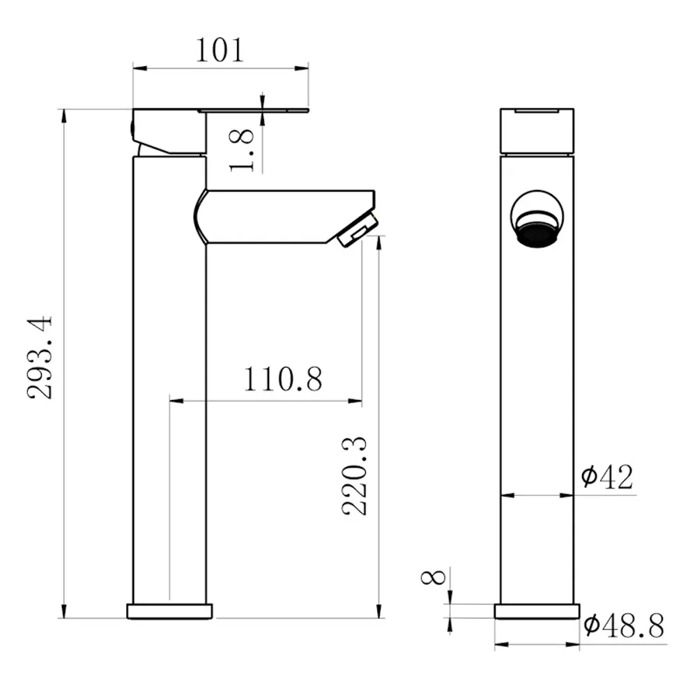 Фото 2 Смеситель для раковины Fmark FS8211-2-LM однорычажный цвет сатин Фото 2 Смеситель для раковины Fmark FS8211-2-LM однорычажный цвет сатин