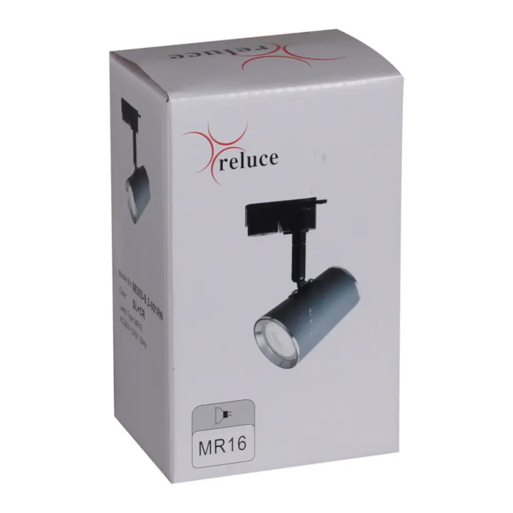 Фото 8 Трековый светильник спот под лампу Gu5.3 Reluce 06303-9.3-001rn mr16 sl+cr однофазный цвет черный Фото 8 Трековый светильник спот под лампу Gu5.3 Reluce 06303-9.3-001rn mr16 sl+cr однофазный цвет черный