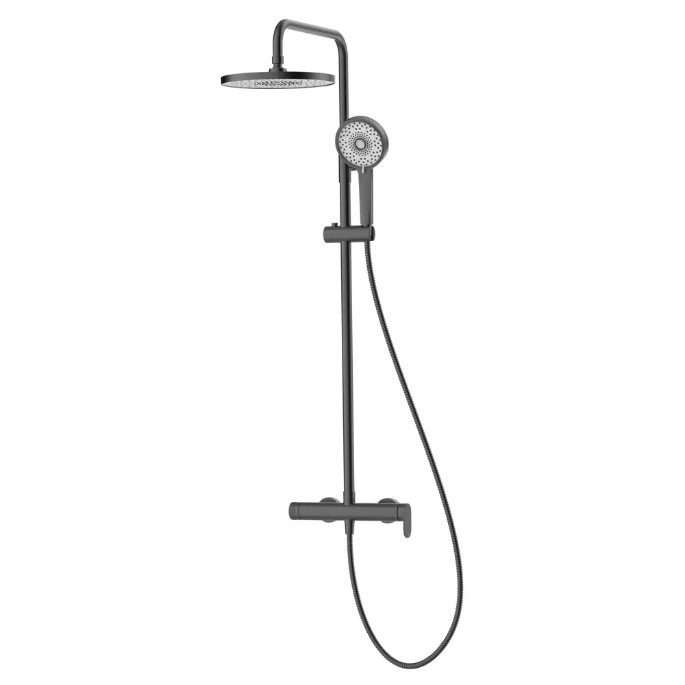 Фото Душевая система Agger Sweet A2791255 4 режимная цвет оружейная сталь