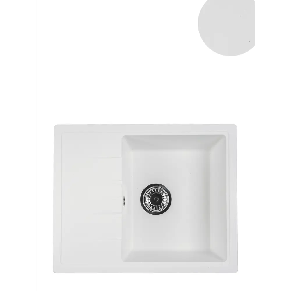 Фото 8 Мойка для кухни врезная Reflexion Plato RX1457WH c крылом 57х46 см белый Фото 8 Мойка для кухни врезная Reflexion Plato RX1457WH c крылом 57х46 см белый