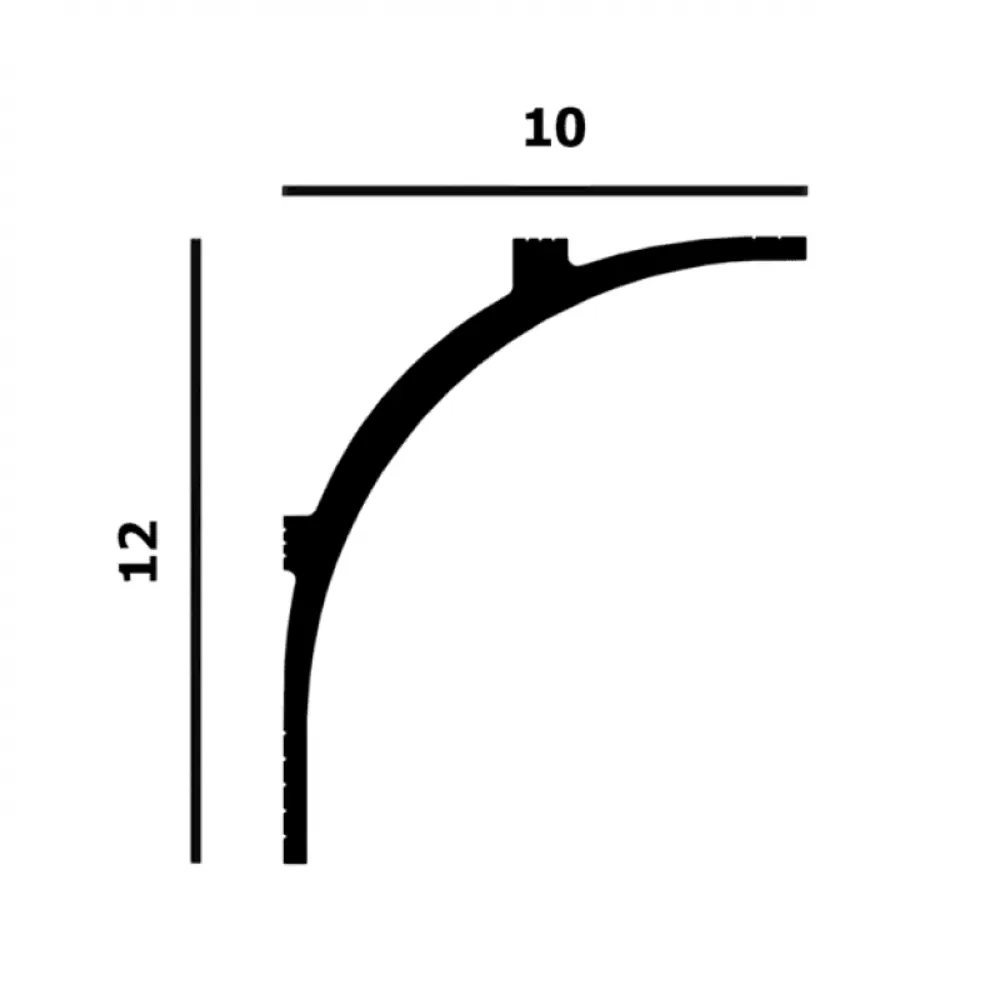 Фото 2 Плинтус потолочный Perfect plus P99149 на потолок полиуретан белый 2000x120x100 мм Фото 2 Плинтус потолочный Perfect plus P99149 на потолок полиуретан белый 2000x120x100 мм