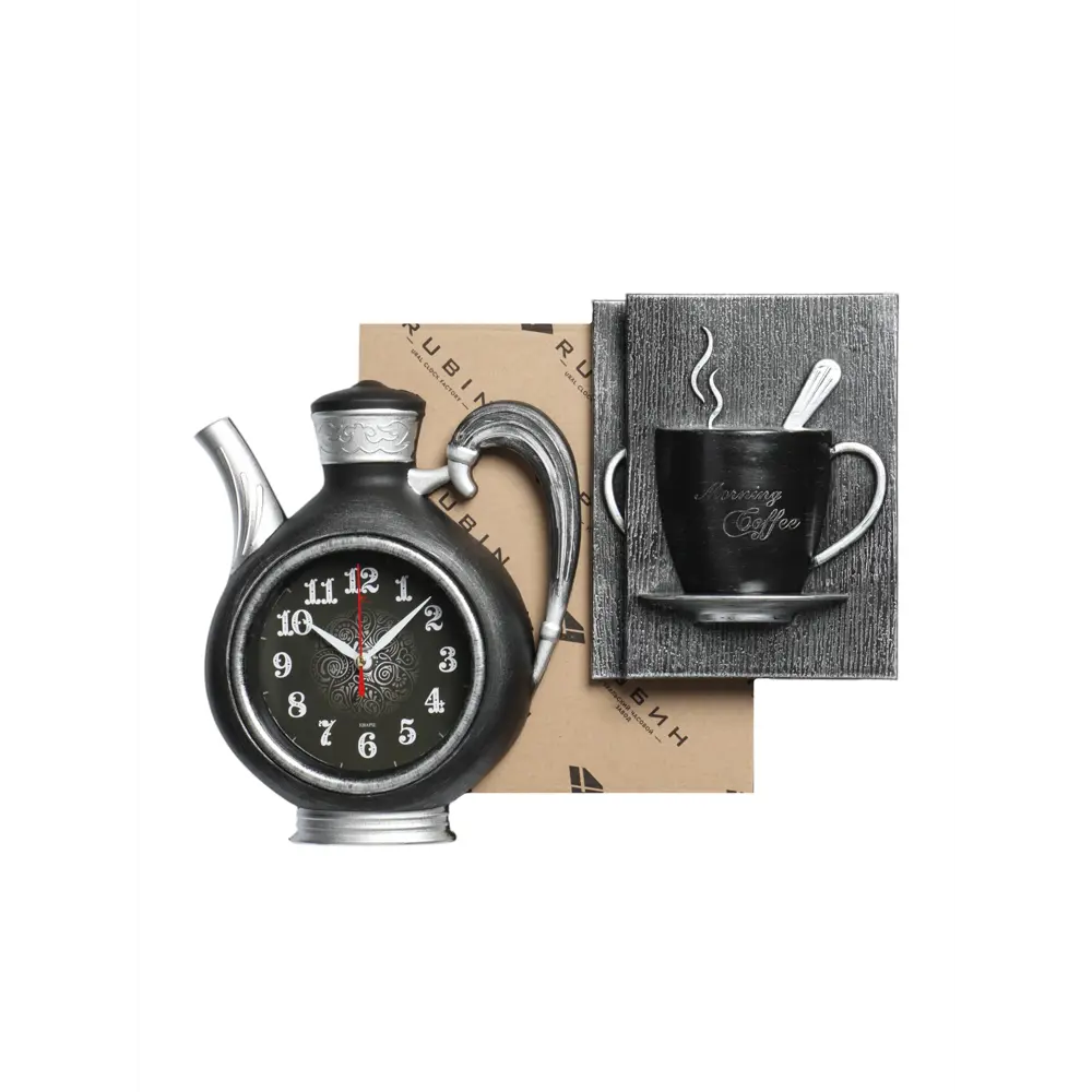 Фото 12 Настенные часы Рубин Сангино 23 см черное серебро Фото 12 Настенные часы Рубин Сангино 23 см черное серебро