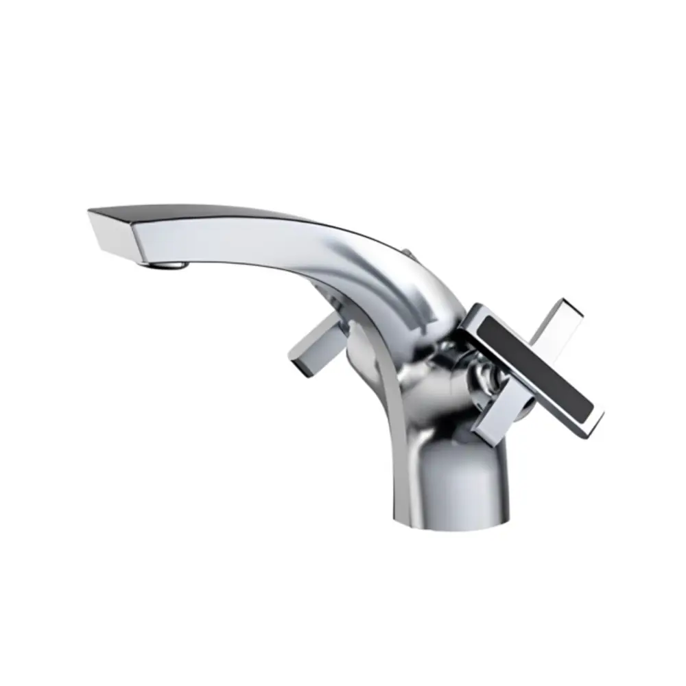 Фото Смеситель для раковины Belz B10832 двухвентильный хром