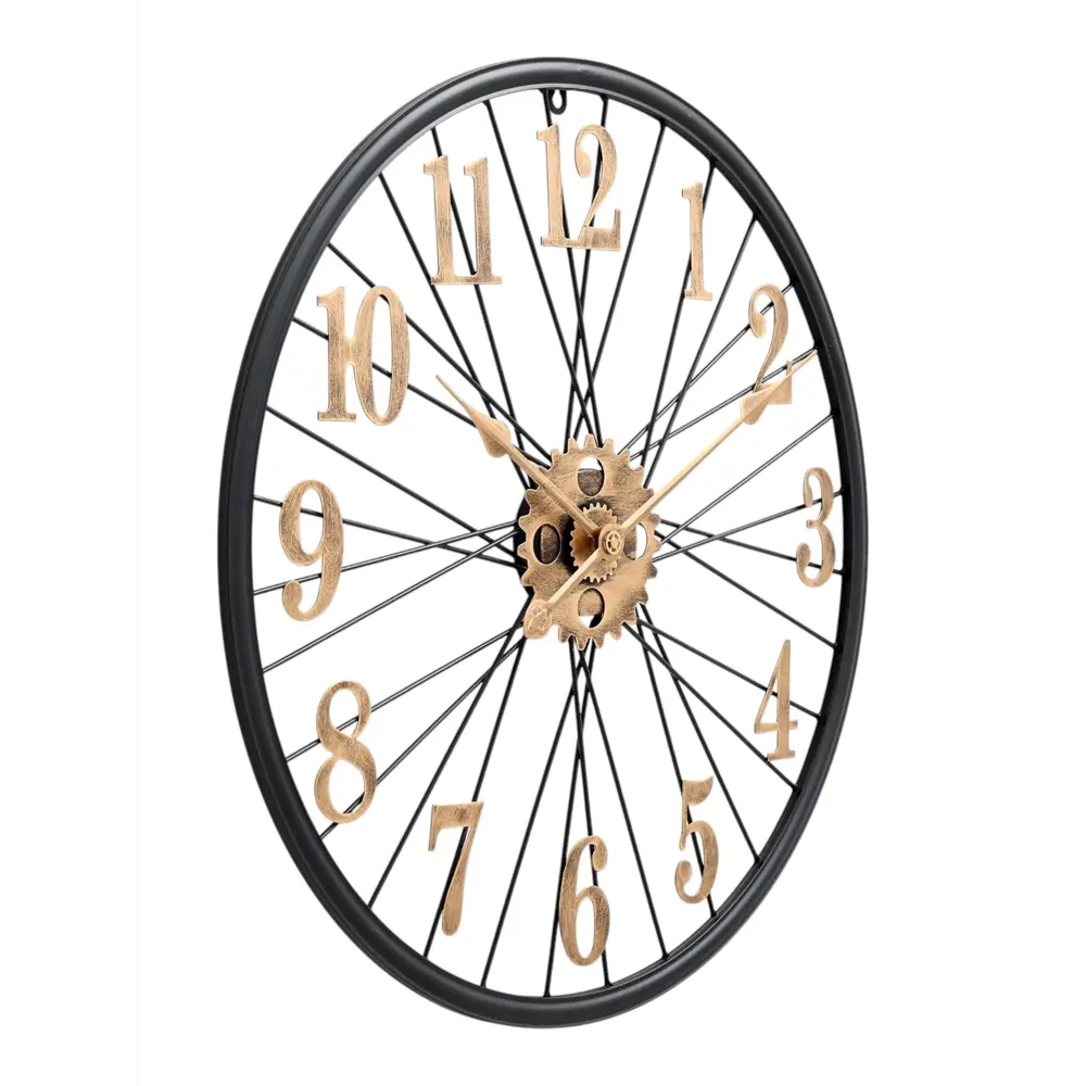 Фото 3 Настенные часы Сима-ленд Лофт 61 см золотой,черный