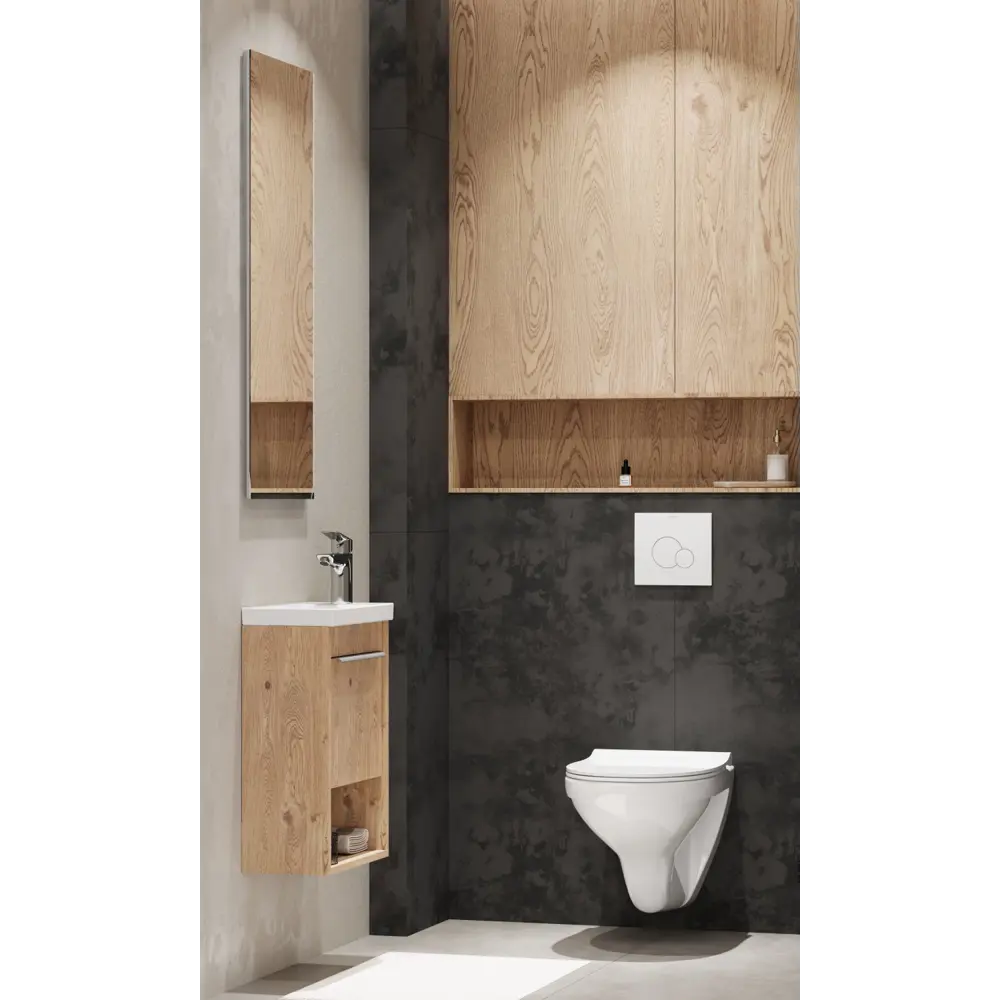 Фото 7 Тумба под раковину в ванную Aquaton 1A287101HP6C0 Хоуп 40 1 створка цвет орех Фото 7 Тумба под раковину в ванную Aquaton 1A287101HP6C0 Хоуп 40 1 створка цвет орех