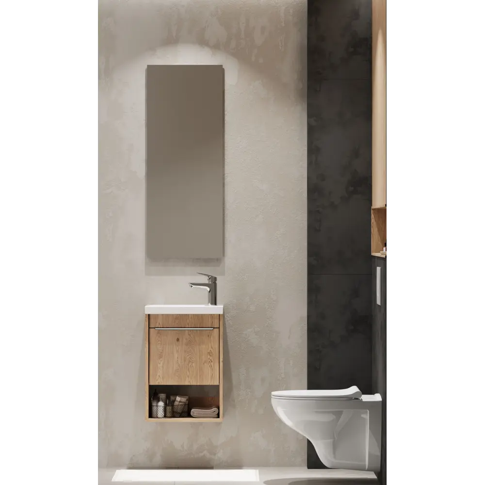 Фото 6 Тумба под раковину в ванную Aquaton 1A287101HP6C0 Хоуп 40 1 створка цвет орех Фото 6 Тумба под раковину в ванную Aquaton 1A287101HP6C0 Хоуп 40 1 створка цвет орех