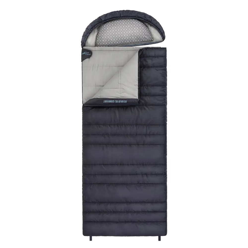 Фото 3 Спальный мешок Trek Planet Asolo XL Comfort туристический правая молния цвет антрацит