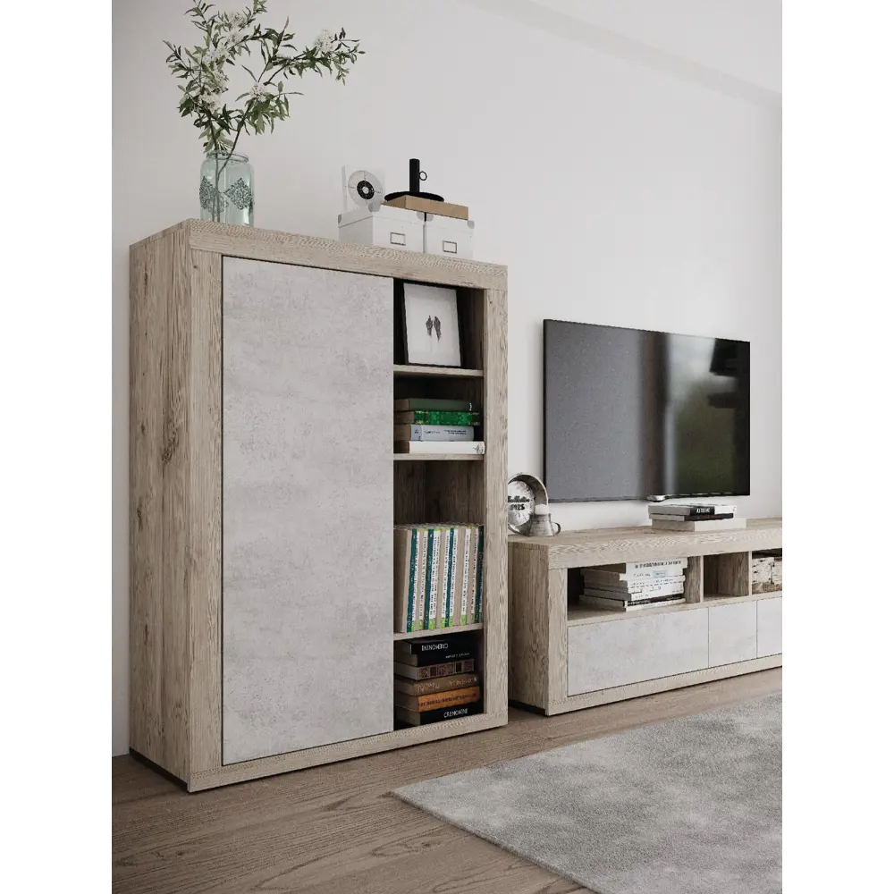 Фото 11 Мебельная панель ЛДСП Увадрев 500x1950x18 мм цвет цемент светлый кромка ПВХ со всех сторон