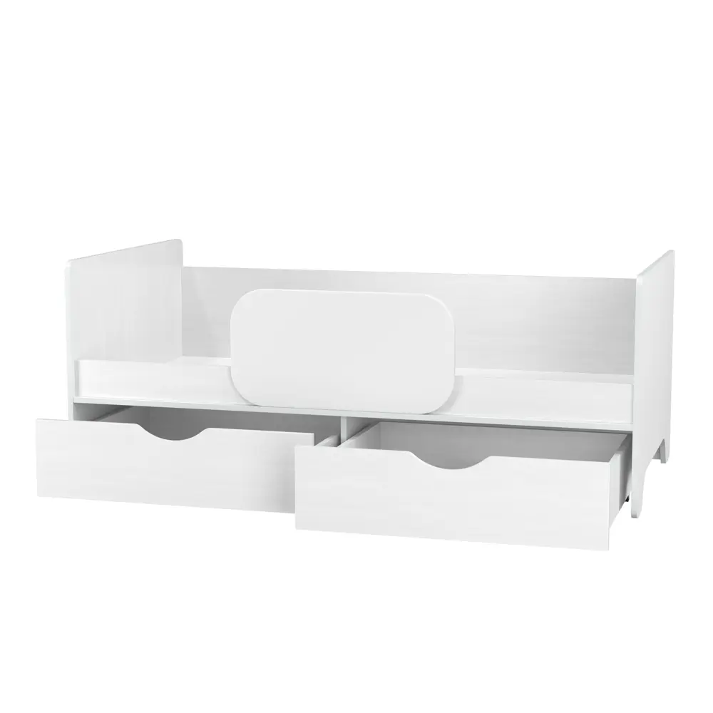 Фото 12 Кровать детская Mobi Уна 80x160 см ЛДСП цвет белый Фото 12 Кровать детская Mobi Уна 80x160 см ЛДСП цвет белый