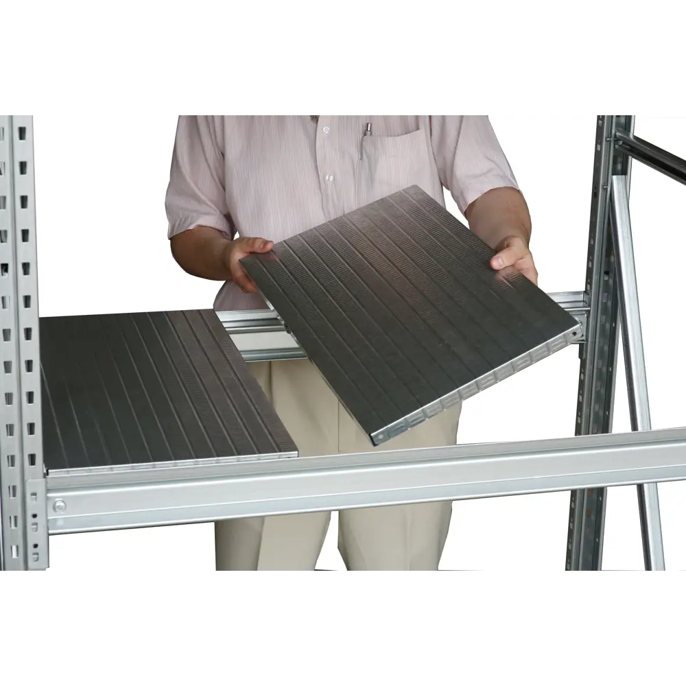 Фото 4 Полка для стеллажа Steller 180x60 см оцинкованный металл нагрузка на полку 360 кг 6 шт.