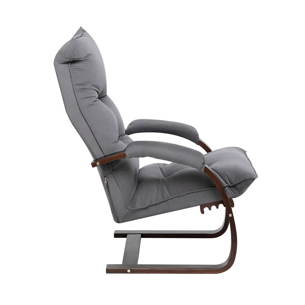 Фото 3 Кресло-трансформер Leset Монако 68.5x110x80 см велюр цвет орех текстура/серый Фото 3 Кресло-трансформер Leset Монако 68.5x110x80 см велюр цвет орех текстура/серый