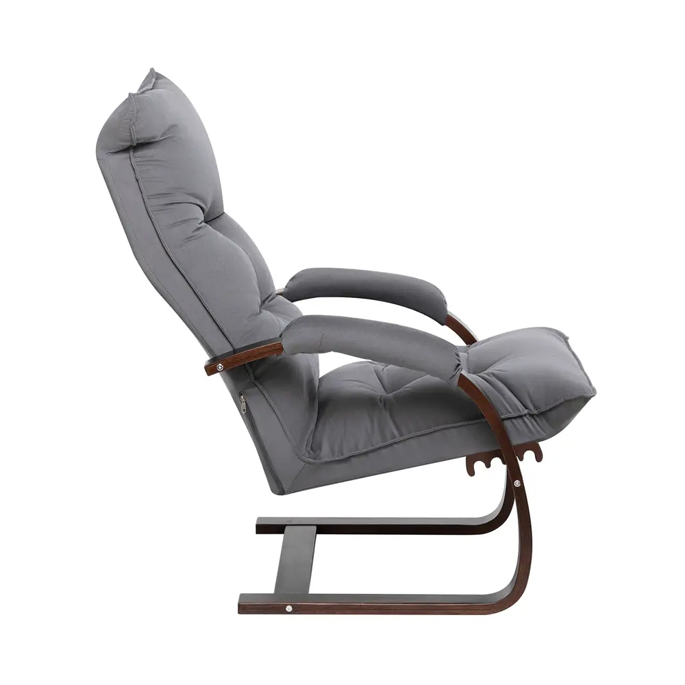 Фото 4 Кресло-трансформер Leset Монако 68.5x110x80 см велюр цвет орех текстура/серый Фото 4 Кресло-трансформер Leset Монако 68.5x110x80 см велюр цвет орех текстура/серый