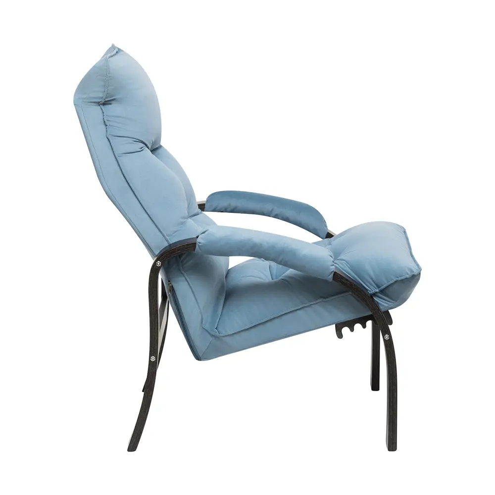 Фото 3 Кресло-трансформер Leset Левада 68.5x110x80 см велюр цвет венге текстура/синий Фото 3 Кресло-трансформер Leset Левада 68.5x110x80 см велюр цвет венге текстура/синий