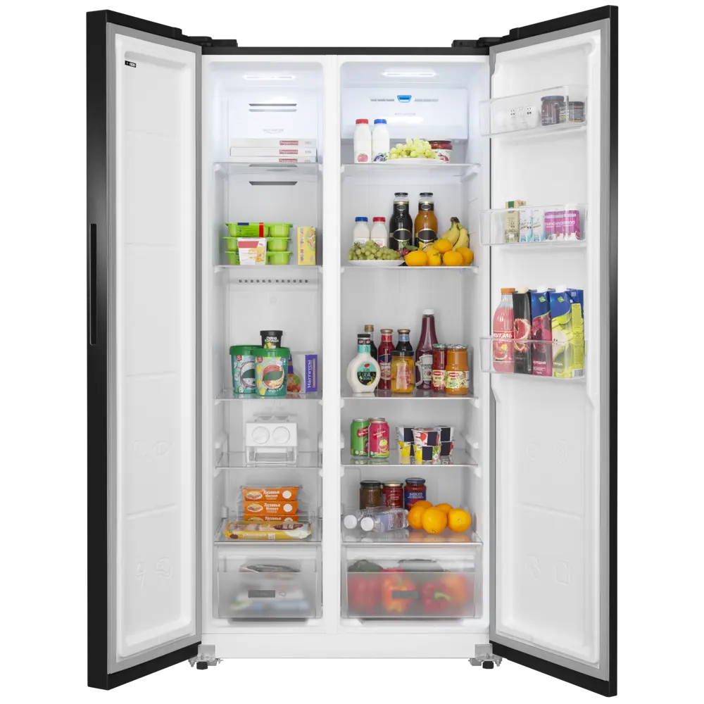 Фото 3 Холодильник Meferi MFR91BK TOTAL NO FROST SIDE BY SIDE COMFORT 91x184.5 см цвет черный Фото 3 Холодильник Meferi MFR91BK TOTAL NO FROST SIDE BY SIDE COMFORT 91x184.5 см цвет черный