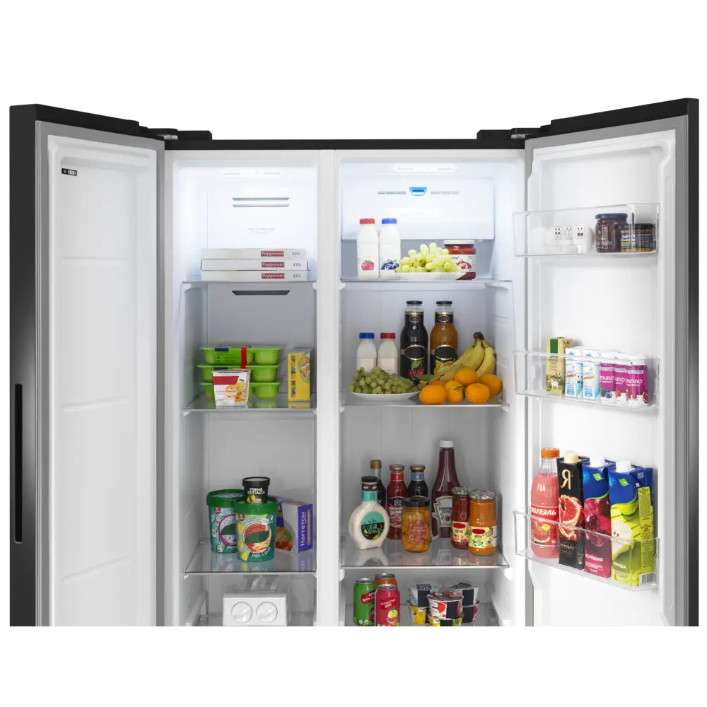 Фото 5 Холодильник Meferi MFR91BK TOTAL NO FROST SIDE BY SIDE COMFORT 91x184.5 см цвет черный Фото 5 Холодильник Meferi MFR91BK TOTAL NO FROST SIDE BY SIDE COMFORT 91x184.5 см цвет черный