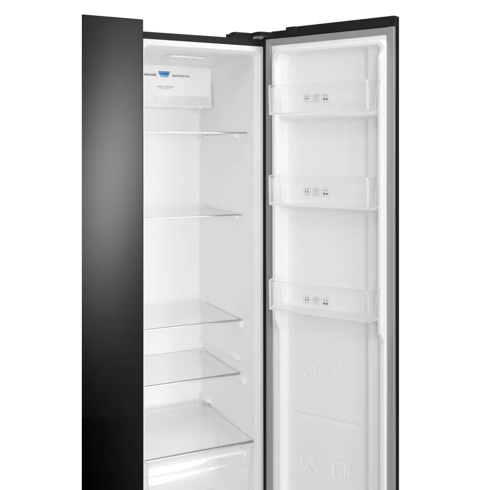 Фото 7 Холодильник Meferi MFR91BK TOTAL NO FROST SIDE BY SIDE COMFORT 91x184.5 см цвет черный Фото 7 Холодильник Meferi MFR91BK TOTAL NO FROST SIDE BY SIDE COMFORT 91x184.5 см цвет черный