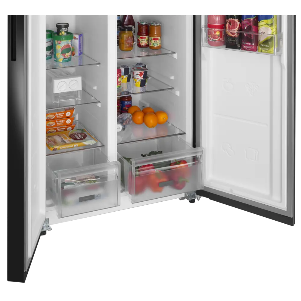 Фото 6 Холодильник Meferi MFR91BK TOTAL NO FROST SIDE BY SIDE COMFORT 91x184.5 см цвет черный Фото 6 Холодильник Meferi MFR91BK TOTAL NO FROST SIDE BY SIDE COMFORT 91x184.5 см цвет черный