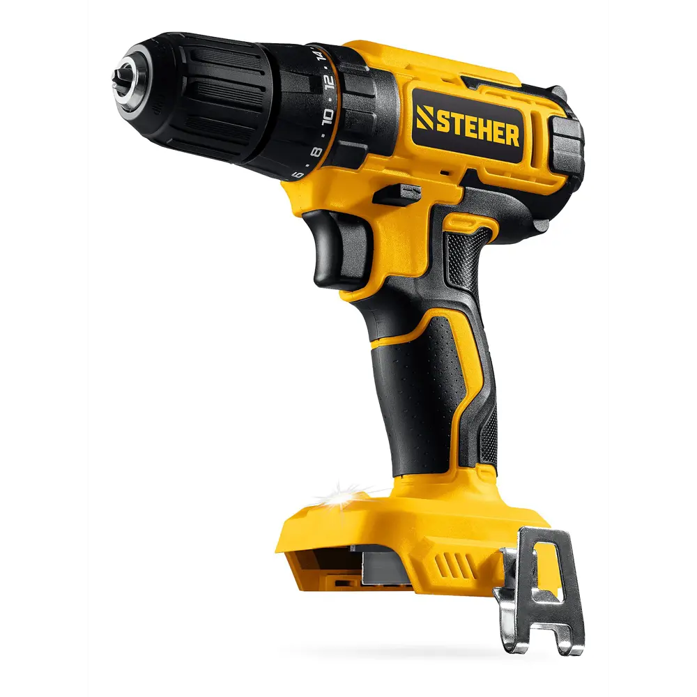 Фото Дрель-шуруповерт аккумуляторная Steher CD-40, 20 В Li-Ion без АКБ и ЗУ