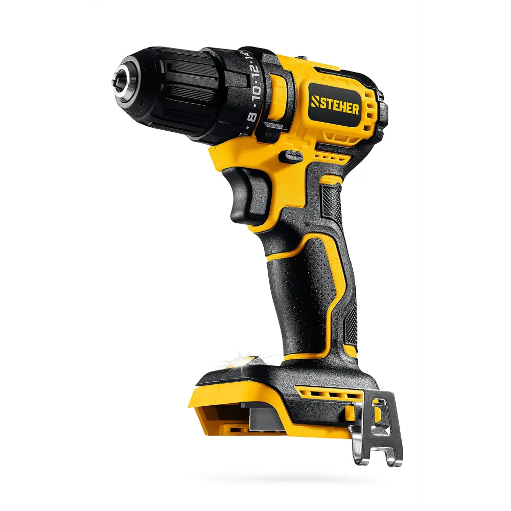Фото Дрель-шуруповерт аккумуляторная бесщеточная Steher CB-45, 20 В Li-Ion без АКБ и ЗУ