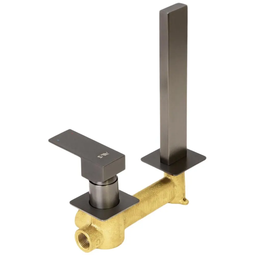 Фото 15 Смеситель для раковины встраиваемый AVS Cube настенный оружейная сталь Фото 15 Смеситель для раковины встраиваемый AVS Cube настенный оружейная сталь