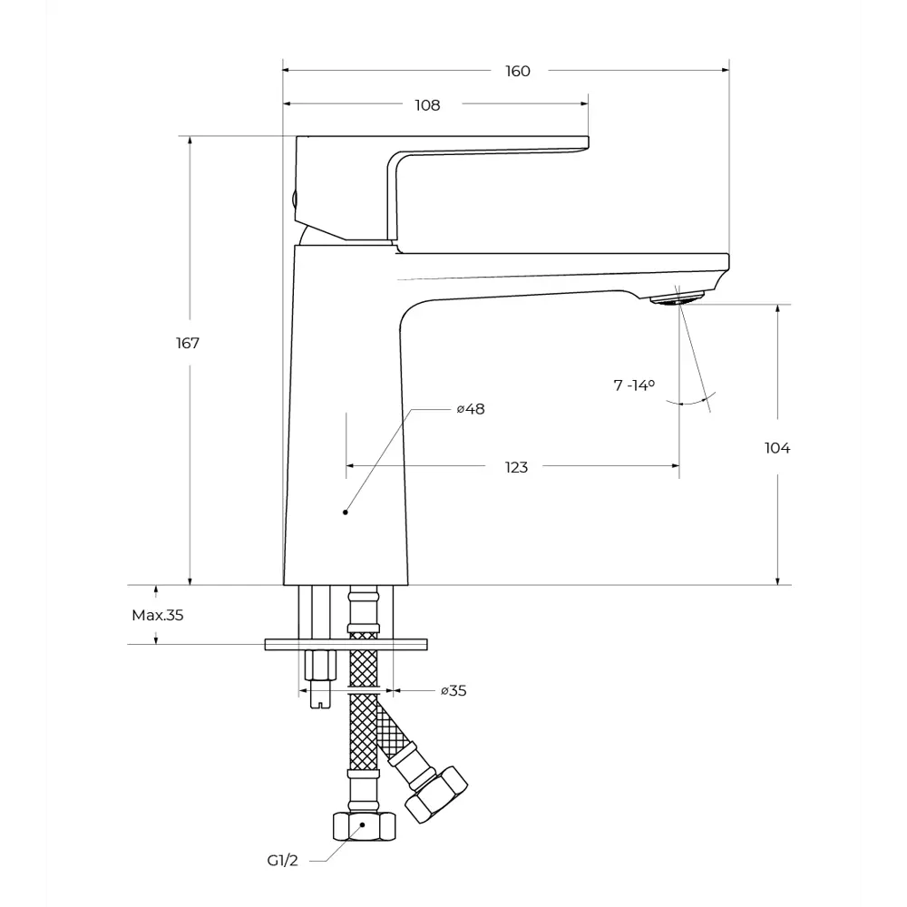 Фото 7 Смеситель для раковины Cezares LUX-LS-01-W0 однорычажный цвет хром Фото 7 Смеситель для раковины Cezares LUX-LS-01-W0 однорычажный цвет хром