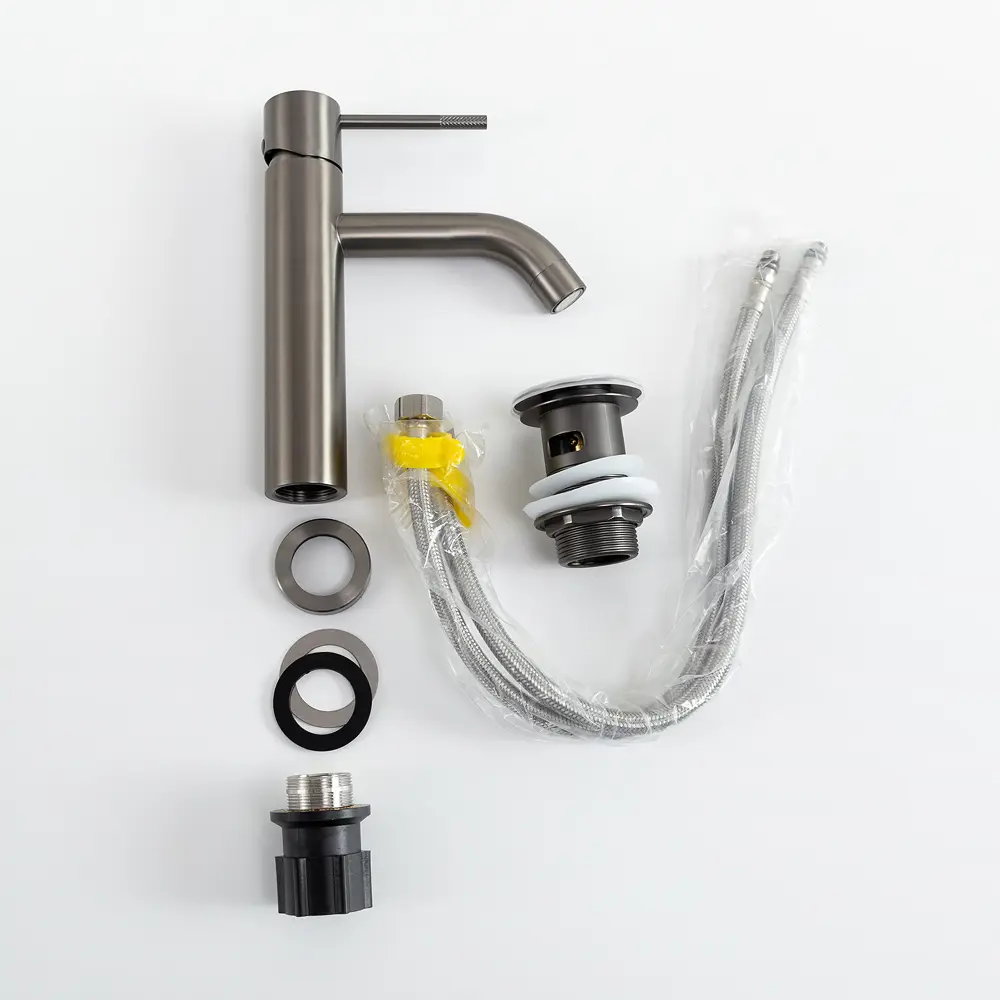 Фото 5 Смеситель для раковины Cezares RELAX-LS1-GM однорычажный цвет серый