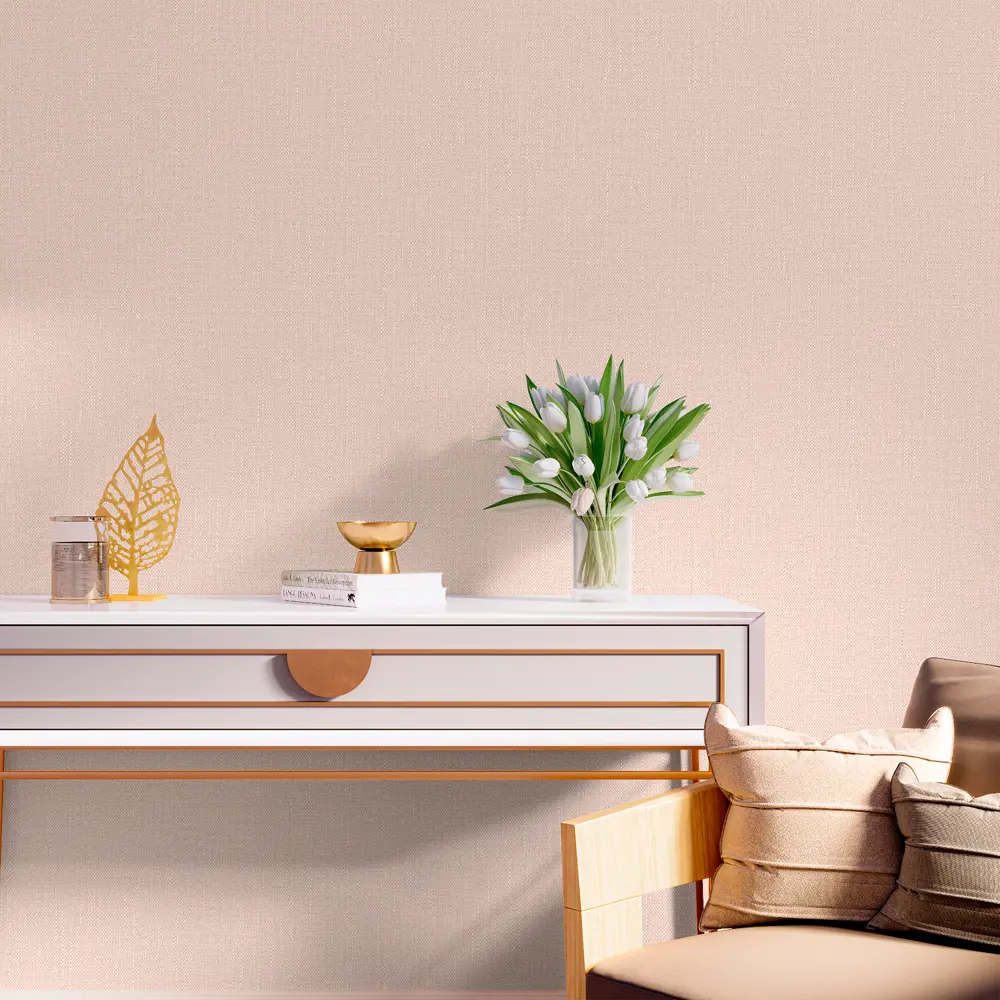 Фото 6 Обои флизелиновые Palitra Simple Twid бежевые 1.06 м SP72618-22