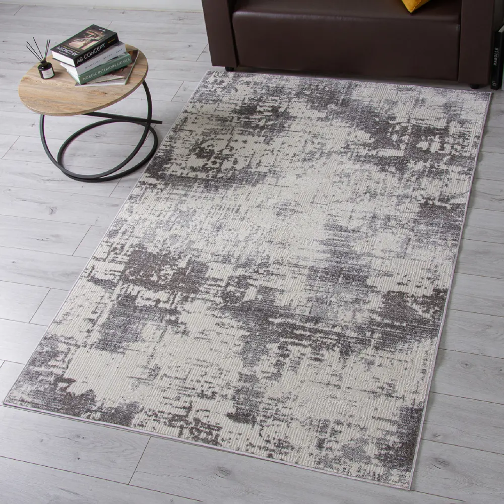 Фото Ковер Merinos Nensi 200x290 см полипропилен L060 цвет серый Фото Ковер Merinos Nensi 200x290 см полипропилен L060 цвет серый