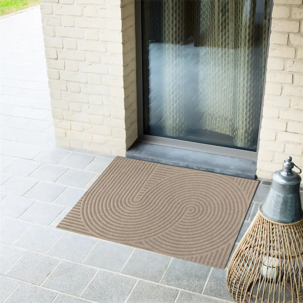 Фото Коврик грязезащитный KREAFORTA Pauline полиэстер 60x90 см цвет коричневый