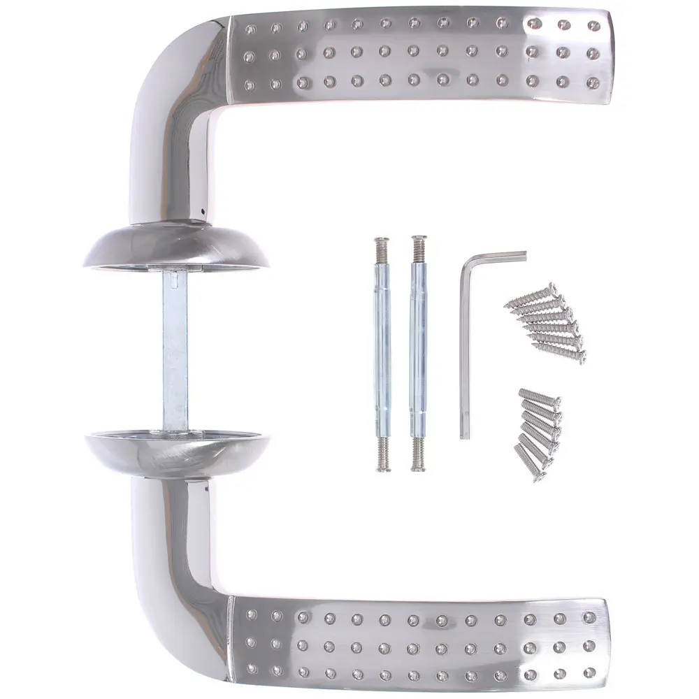 Фото 3 Ручка дверная на розетке Avers H-0826-A-NIS/NI алюминий цвет матовый никель/никель Фото 3 Ручка дверная на розетке Avers H-0826-A-NIS/NI алюминий цвет матовый никель/никель