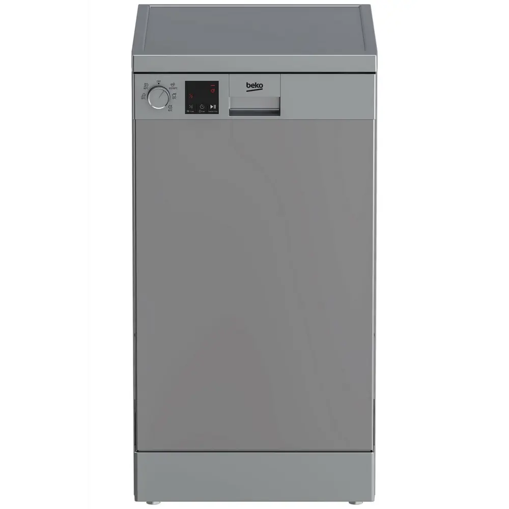 Фото Отдельностоящая посудомоечная машина Beko DVS050R02S 44.8 см 5 программ цвет серебристый Фото Отдельностоящая посудомоечная машина Beko DVS050R02S 44.8 см 5 программ цвет серебристый