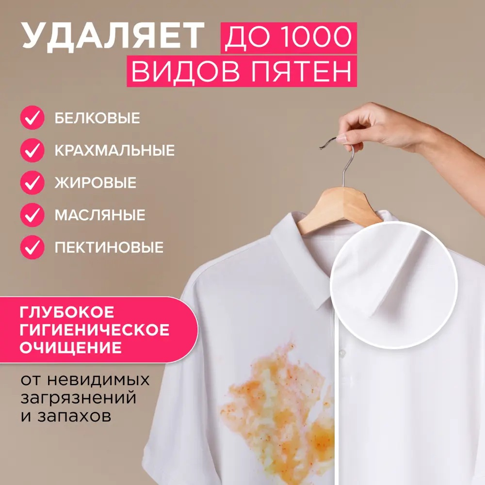 Фото 5 Гель для стирки цветного белья Synergetic 5 л Фото 5 Гель для стирки цветного белья Synergetic 5 л