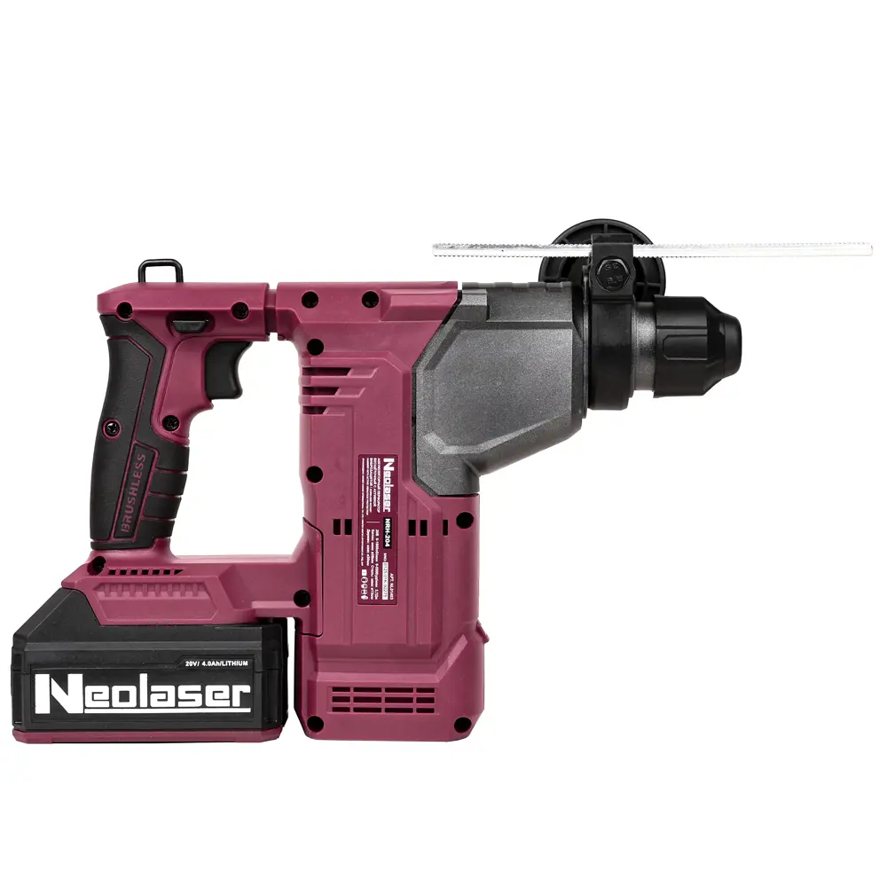Фото 4 Перфоратор аккумуляторный SDS-plus Neolaser NRH-204, 20 В 4 Ач, 3.7 Дж