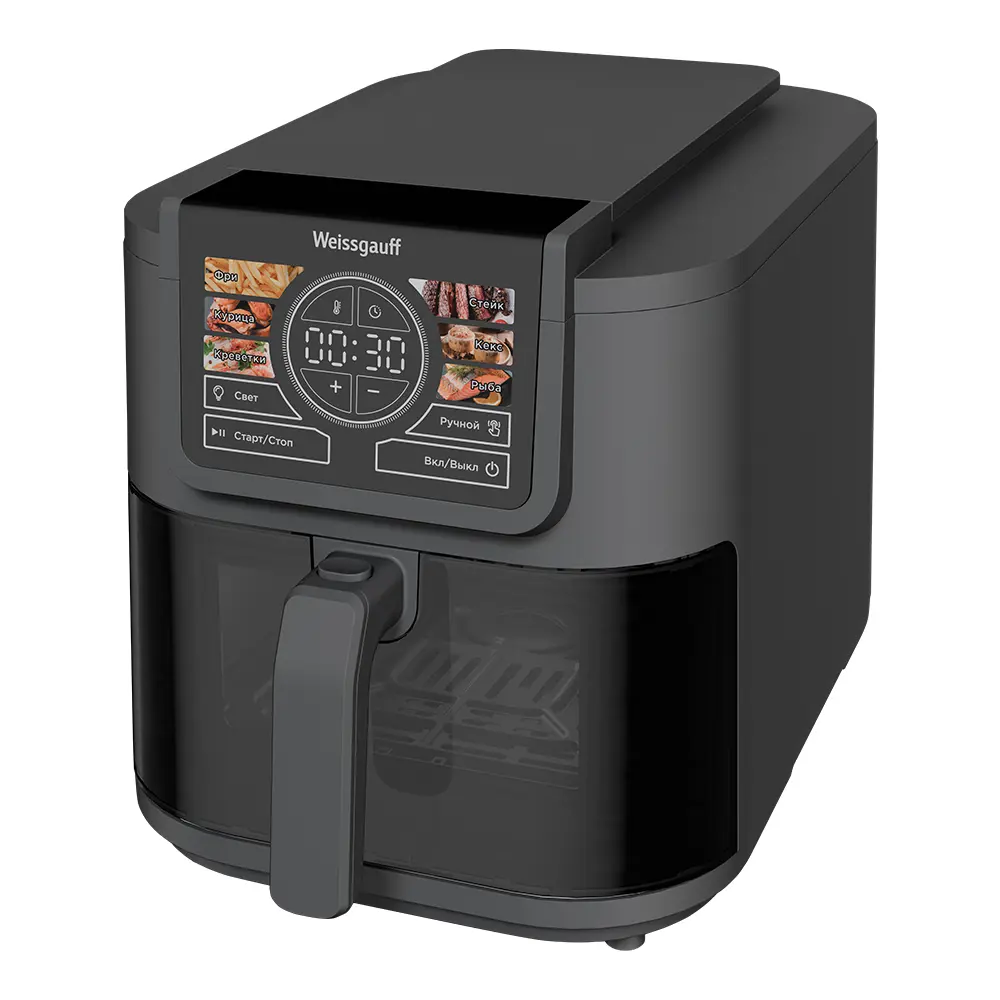 Фото Аэрогриль Weissgauff WAF 715 DW Smart Fry Фото Аэрогриль Weissgauff WAF 715 DW Smart Fry