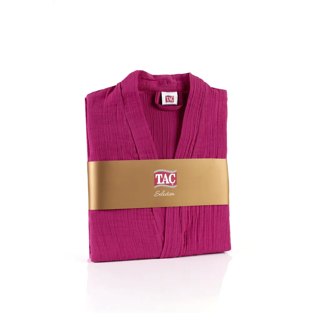 Фото 2 Халат TAC Муслиновый S FUCHSIA цвет фуксия Фото 2 Халат TAC Муслиновый S FUCHSIA цвет фуксия