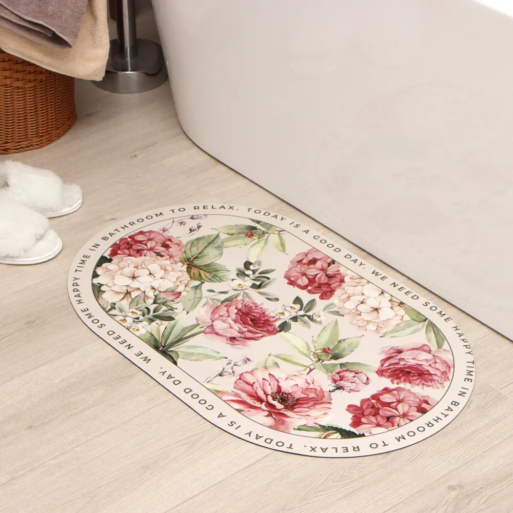 Фото Коврик для ванной комнаты ЭТЕЛЬ 9829443 78x48см цвет бежевый Фото Коврик для ванной комнаты ЭТЕЛЬ 9829443 78x48см цвет бежевый