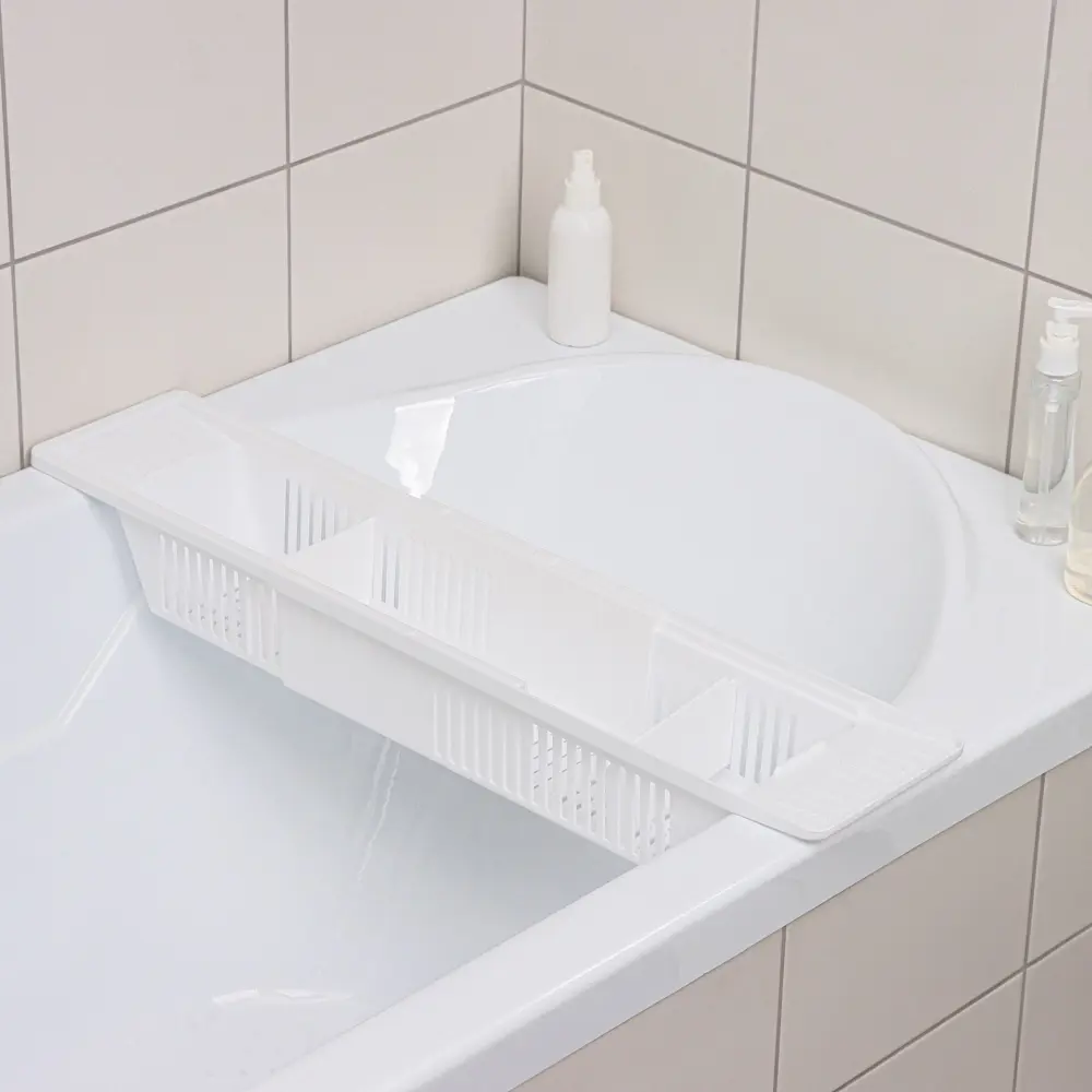 Фото 9 Полка для ванной комнаты Berossi 1144721 сталь и ПВХ 16x48 см