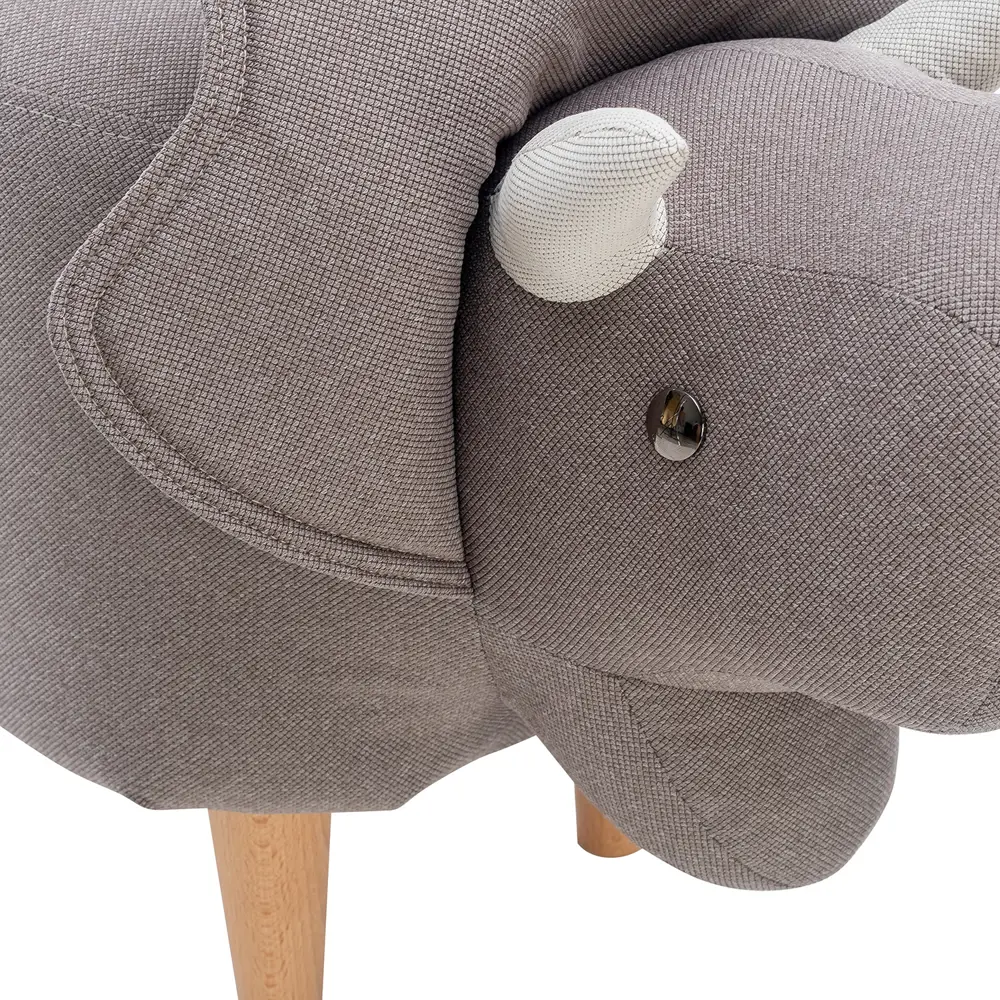 Фото 5 Пуф Leset 64x33 см, цвет серый Фото 5 Пуф Leset 64x33 см, цвет серый