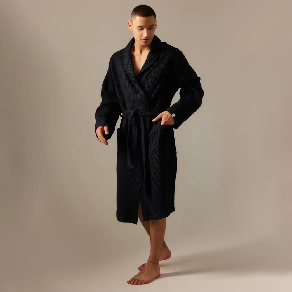 Фото Халат вафельный мужской Sima-Land Home Basic Дарк Маре размер L Фото Халат вафельный мужской Sima-Land Home Basic Дарк Маре размер L