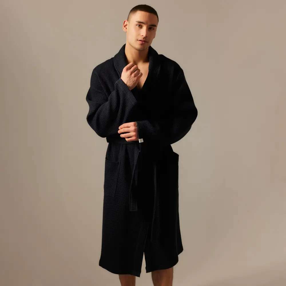 Фото 3 Халат вафельный мужской Sima-Land Home Basic Дарк Маре размер M Фото 3 Халат вафельный мужской Sima-Land Home Basic Дарк Маре размер M