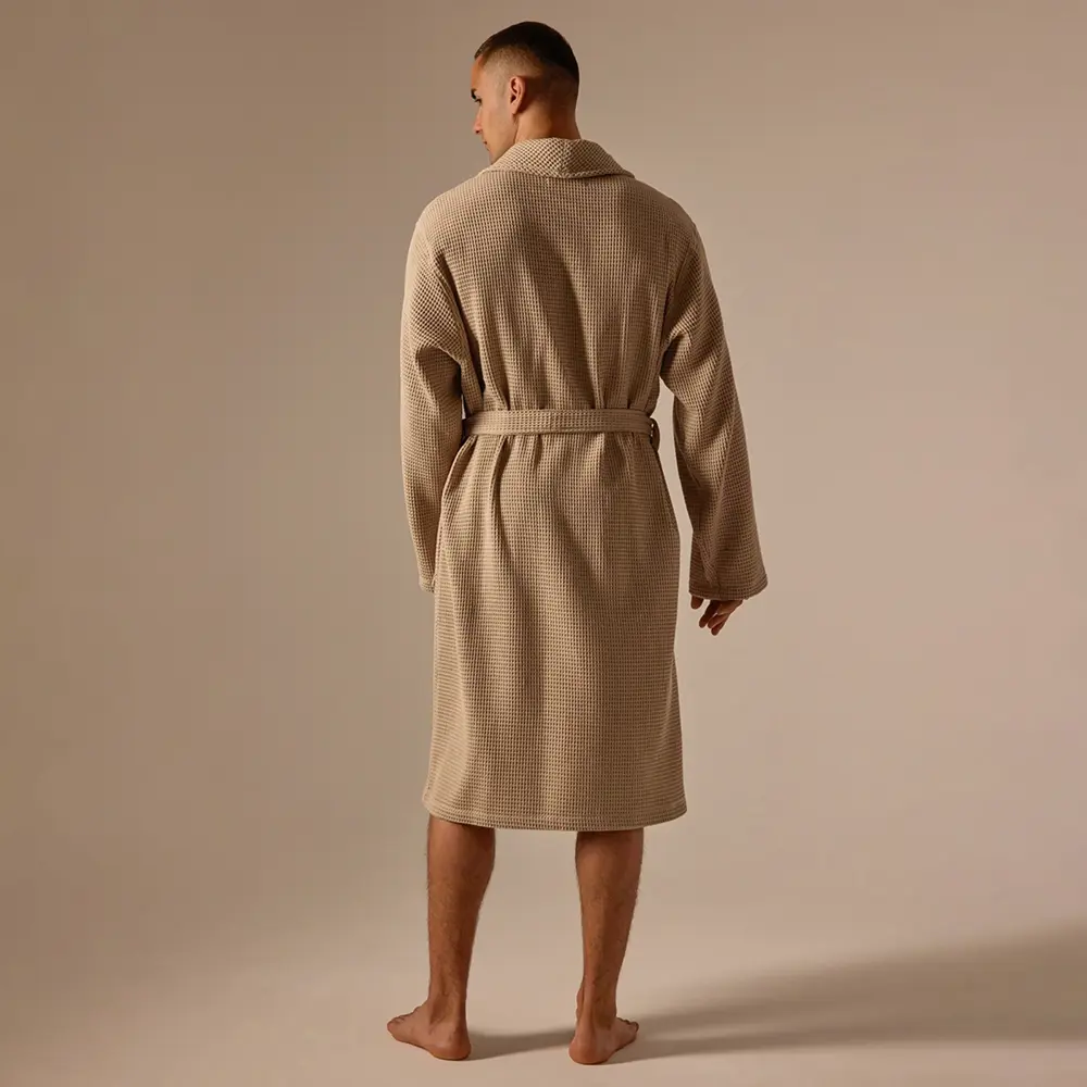 Фото 9 Халат вафельный мужской Sima-Land Home Basic Саббиа размер M