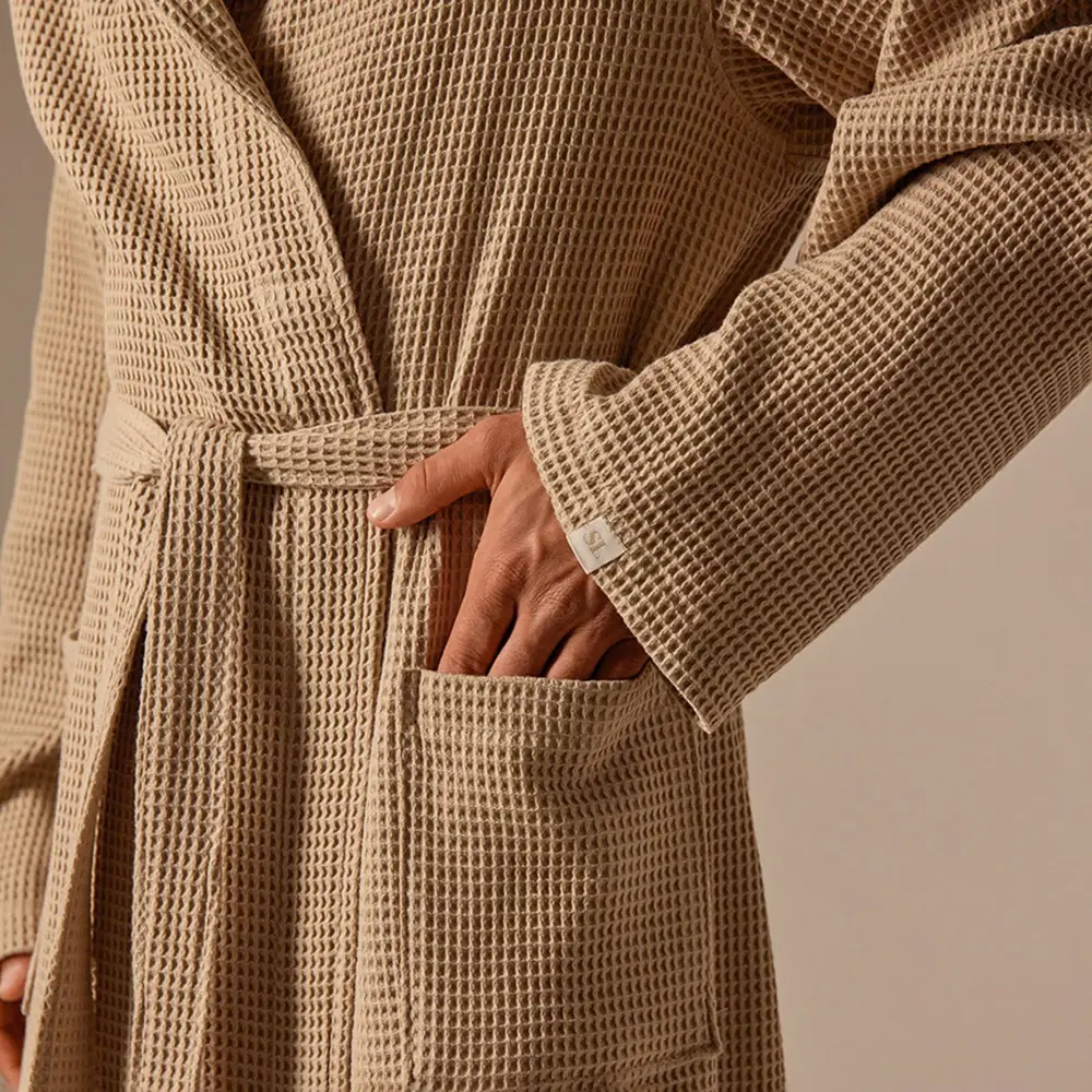 Фото 6 Халат вафельный мужской Sima-Land Home Basic Саббиа размер M