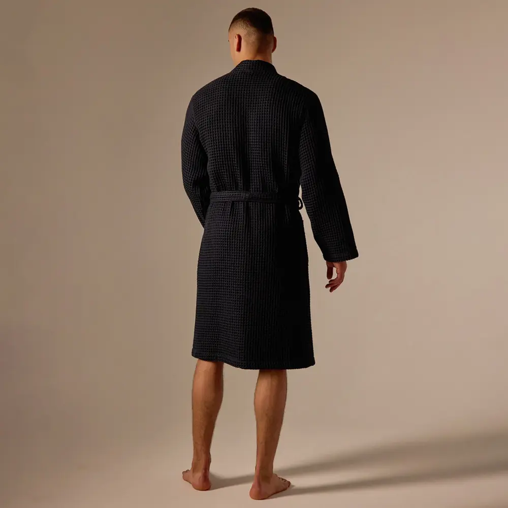 Фото 10 Халат вафельный мужской Sima-Land Home Boho Дарк Маре размер S