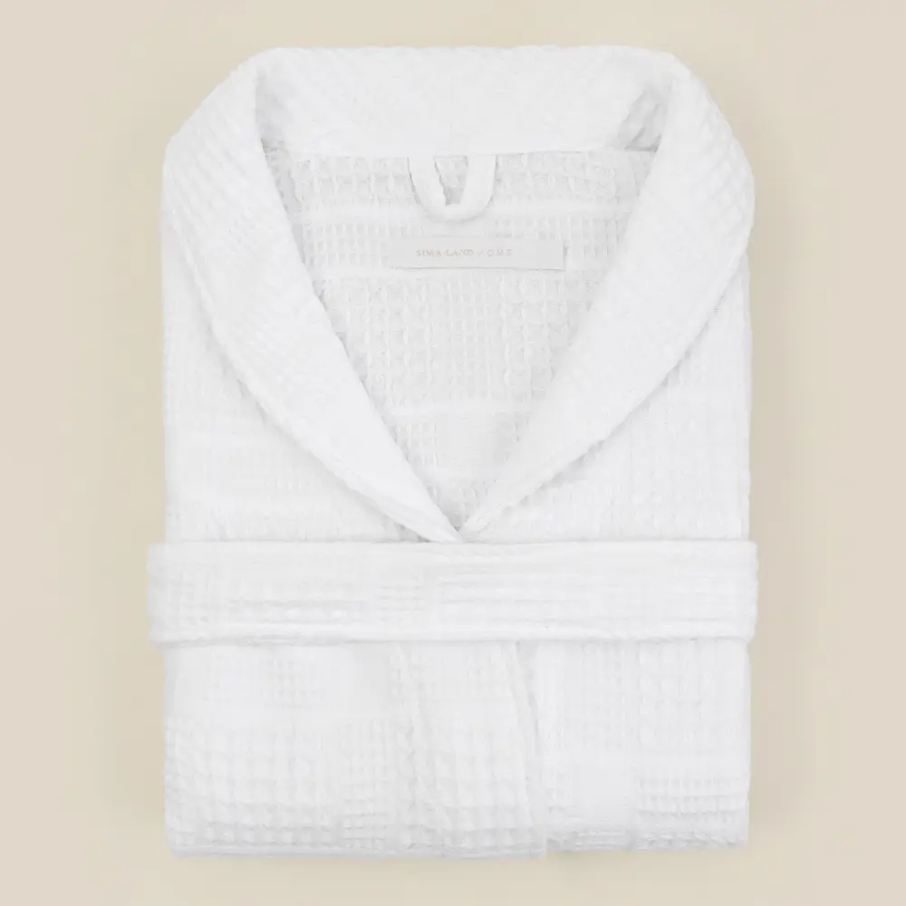 Фото 14 Халат вафельный мужской Sima-Land Home Chess Блан де Блан размер L Фото 14 Халат вафельный мужской Sima-Land Home Chess Блан де Блан размер L