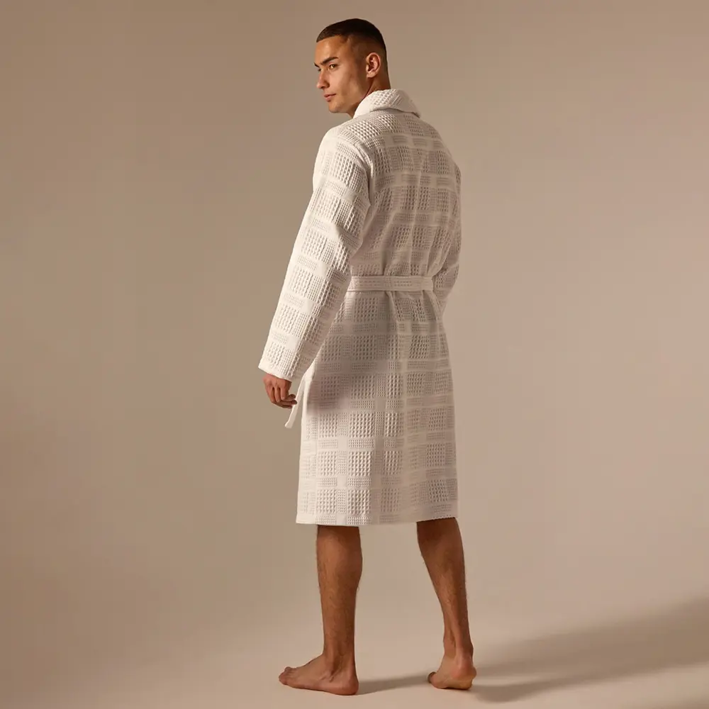 Фото 9 Халат вафельный мужской Sima-Land Home Chess Блан де Блан размер XL Фото 9 Халат вафельный мужской Sima-Land Home Chess Блан де Блан размер XL