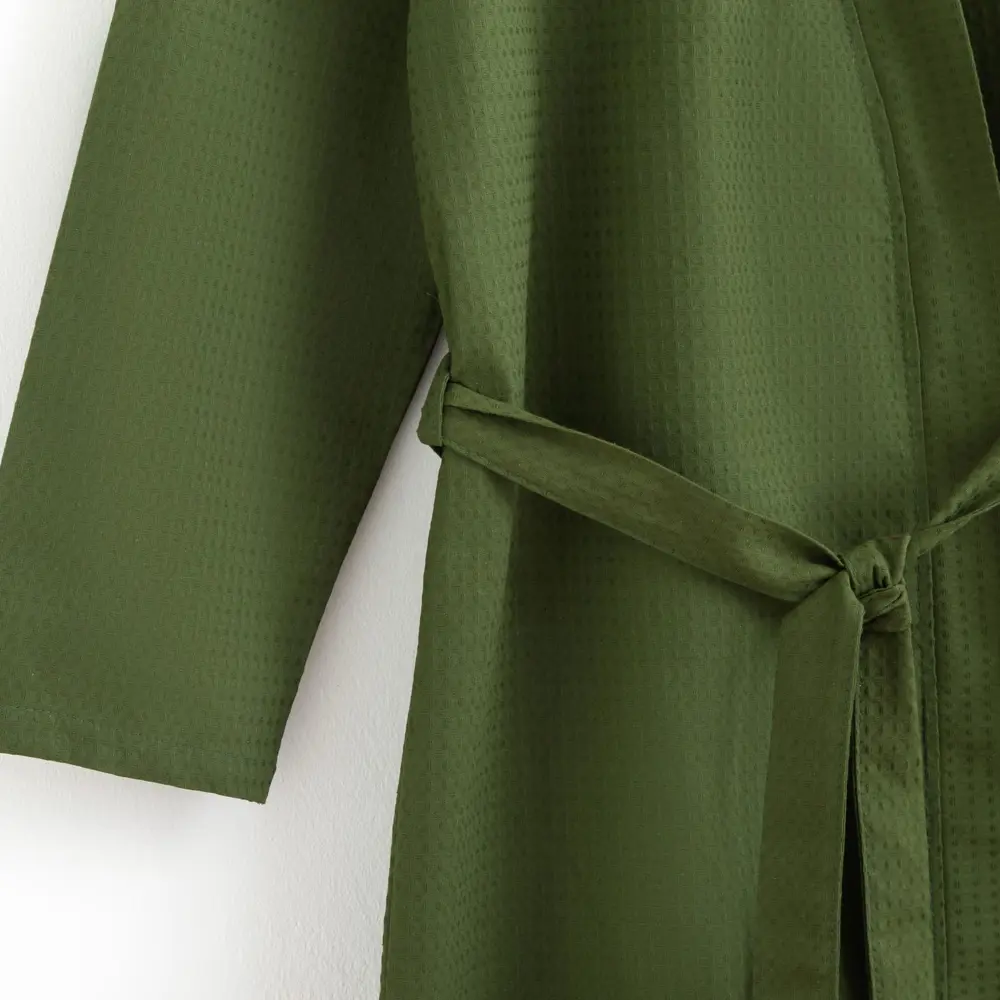 Фото 3 Халат вафельный мужской удлин Экономь и Я размер 46-48 цвет Хаки Фото 3 Халат вафельный мужской удлин Экономь и Я размер 46-48 цвет Хаки