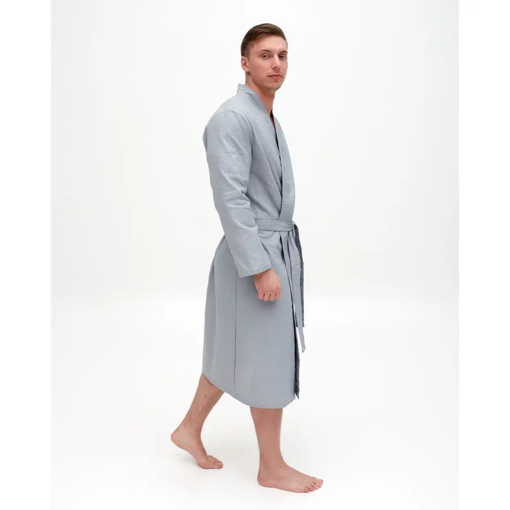 Фото 6 Халат вафельный мужской удлинённый «Экономь и Я 5045749 размер 54-56 Фото 6 Халат вафельный мужской удлинённый «Экономь и Я 5045749 размер 54-56