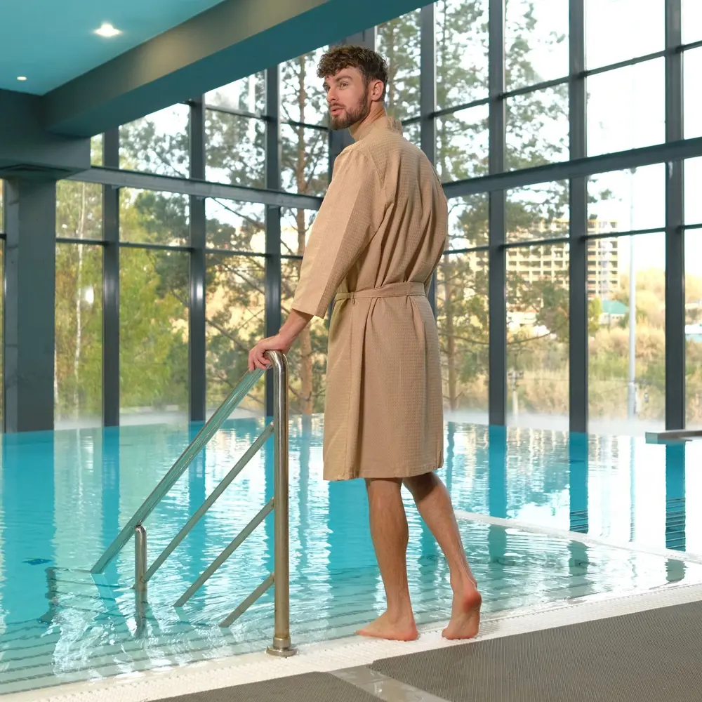 Фото 7 Халат вафельный мужской «Экономь и Я 2578089 размер 50-52 Фото 7 Халат вафельный мужской «Экономь и Я 2578089 размер 50-52