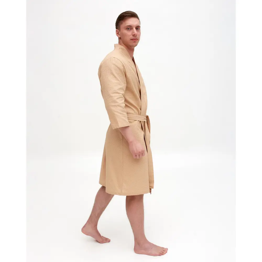 Фото 4 Халат вафельный мужской «Экономь и Я 2578089 размер 50-52 Фото 4 Халат вафельный мужской «Экономь и Я 2578089 размер 50-52