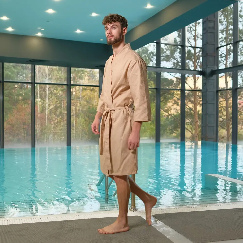 Фото 5 Халат вафельный мужской «Экономь и Я 2578089 размер 50-52 Фото 5 Халат вафельный мужской «Экономь и Я 2578089 размер 50-52